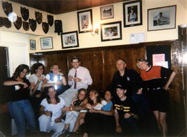Club eight celebrating