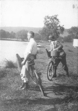 Coaches on the bank