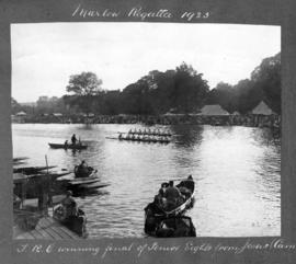 Marlow 1925 - TRC winning final of senior eights from Jesus Cambridge