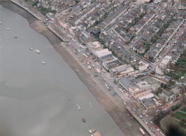 Aerial view of the clubhouse