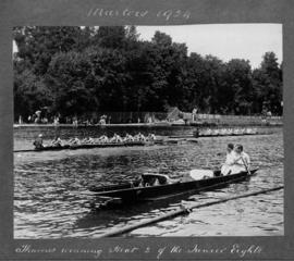 Marlow 1924 - Thames winning heat 2 of junior eights