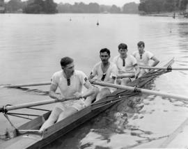 Festival Regatta of the Serpentine, senior fours won by Thames RC