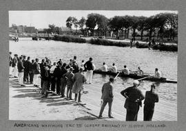 Americans watching TRC VIII (Great Britain) at Sloten, Holland